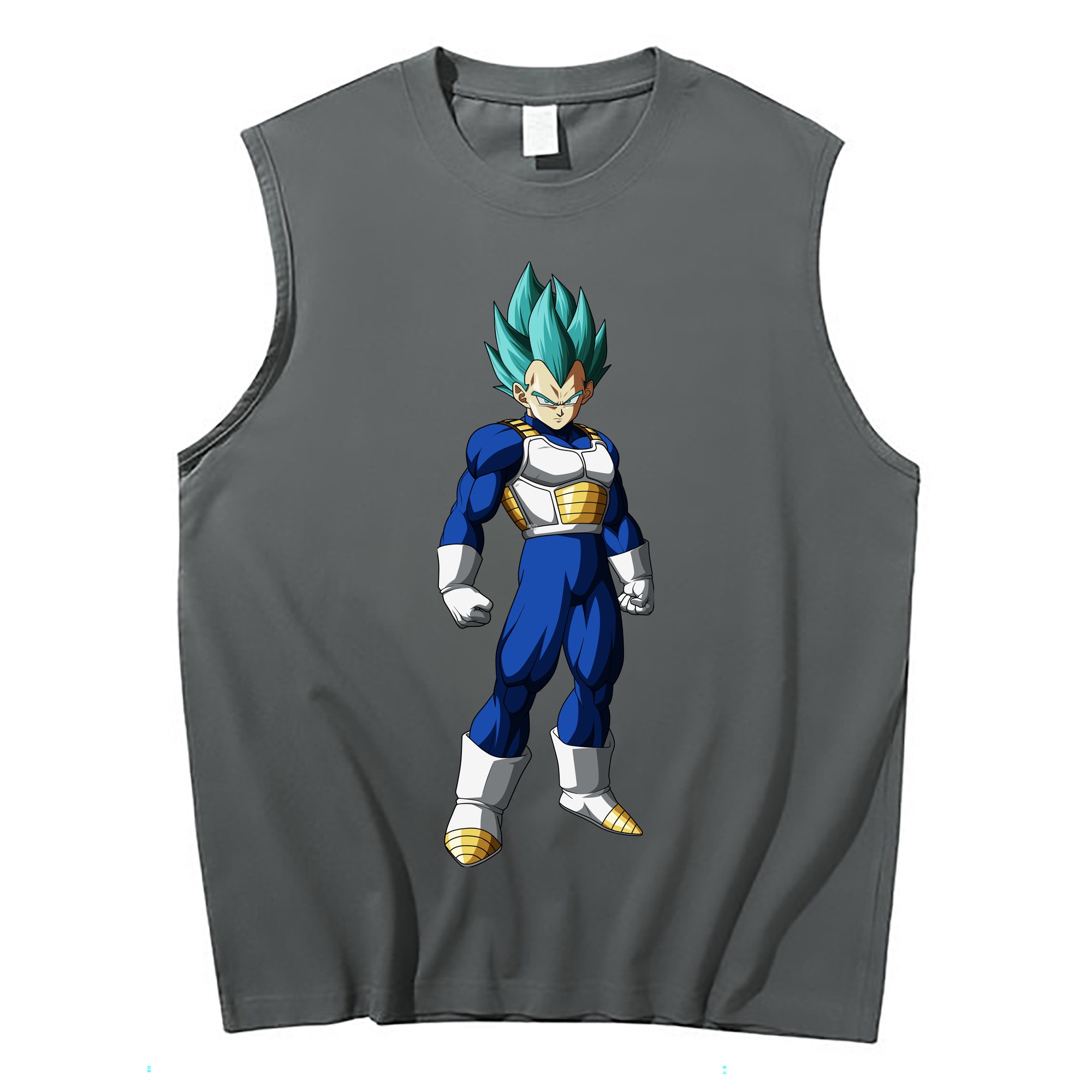 （画像用） ドラゴンボール ベジータ四世（Bejīta Yonsei）DRAGON BALL Vegeta IV コットン100％タンクトップ（フロントプリント）